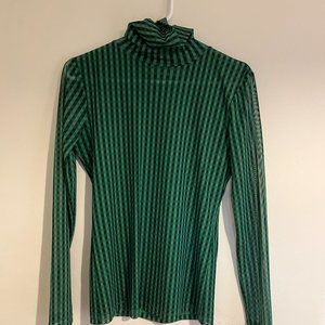 Mesh Turtleneck